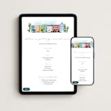 "Rainbow Row Weekend" - Online Bachelorette Party Invitations in Cloud by Becky Nimoy - Mobile + desktop layout