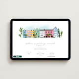 "Rainbow Row Weekend" - Online Bachelorette Party Invitations in Cloud by Becky Nimoy - Desktop layout