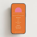 "Color Block Arch" - Online Bachelorette Party Invitations in Tangerine by Maria Alou - Mobile layout