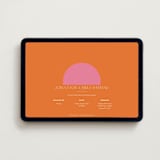 "Color Block Arch" - Online Bachelorette Party Invitations in Tangerine by Maria Alou - Desktop layout
