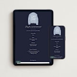 "Wife of the Party" - Online Bachelorette Party Invitations in Chambray by Hudson meet Rose - Mobile + desktop layout