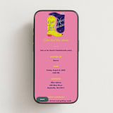"Boots" - Online Bachelorette Party Invitations in Peony by Baumbirdy - Mobile layout