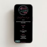 "Neon Lights" - Online Bachelorette Party Invitations in Tuxedo by Jennifer Postorino - Mobile layout
