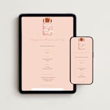 "Boarding" - Online Bachelorette Party Invitations in Blush by Gwen Bedat - Mobile + desktop layout