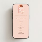 "Boarding" - Online Bachelorette Party Invitations in Blush by Gwen Bedat - Mobile layout