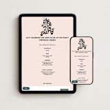"Wife of the Party" - Online Bachelorette Party Invitations in Blush by Baumbirdy - Mobile + desktop layout