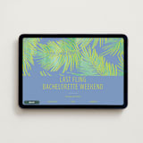 "botanical beach" - Online Bachelorette Party Invitations in Palm by Baumbirdy - Desktop layout