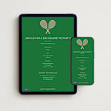"Love All" - Online Bachelorette Party Invitations in Kelly by Jenna Holcomb - Mobile + desktop layout
