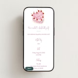 "vintage cake" - Online Bachelorette Party Invitations in Rosebud by Cass Loh - Mobile layout