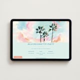 "Beachelorette" - Online Bachelorette Party Invitations in CottonCandy by Holly Whitcomb - Desktop layout