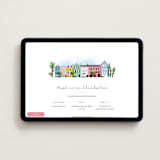 "Rainbow Row Weekend" - Online Bachelorette Party Invitations in Cotton by Becky Nimoy - Desktop layout