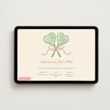 "Perfect Match" - Online Bachelorette Party Invitations in Watermelon by Sam Dubeau - Desktop layout