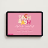 "Bach Bash" - Online Bachelorette Party Invitations in Blush by Angela Garrick - Desktop layout