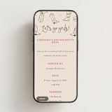 "Let's Go Girls" - Online Bachelorette Party Invitations in Leather by taylorVdesign - Mobile layout