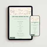 "Camp Bach" - Online Bachelorette Party Invitations in Sherbet by Milla C - Mobile + desktop layout