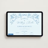 "Seashells & Wedding Bells" - Online Bachelorette Party Invitations in Blue Sky by Milla C - Desktop layout