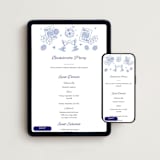 "Lucky in Love Bachelorette" - Online Bachelorette Party Invitations in Robins Egg Blue by Katie Kable - Mobile + desktop layout