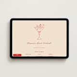"Miss Bride" - Online Bachelorette Party Invitations in Rose by Jennifer Lew - Desktop layout