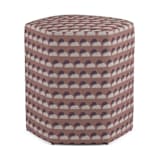 "Finesse" - Occasional Ottoman in Clay by Alicia Youngken