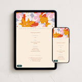 "efflorescent" - Online Dinner and Cocktail Party Invitations in Sunset by Olivia Raufman - Mobile + desktop layout