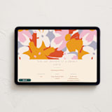 "efflorescent" - Online Dinner and Cocktail Party Invitations in Sunset by Olivia Raufman - Desktop layout