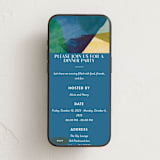 "Azul" - Online Dinner and Cocktail Party Invitations in Peacock by Carmia Jordaan - Mobile layout