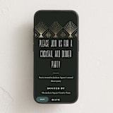 "Deco pattern" - Online Dinner and Cocktail Party Invitations in Onyx by Ana de Sousa - Mobile layout
