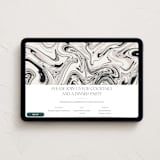 "marbled elegance" - Online Dinner and Cocktail Party Invitations in Dove by Carolyn Nicks - Desktop layout