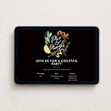 "Mix and Mingle" - Online Dinner and Cocktail Party Invitations in Noir by Alethea and Ruth - Desktop layout