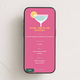 "Modern Cocktails" - Online Dinner and Cocktail Party Invitations in Flamingo by Maria Alou - Mobile layout