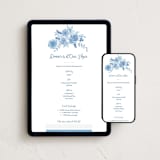 "Loire" - Online Dinner and Cocktail Party Invitations in Royal Blue by Tamara Hilje - Mobile + desktop layout