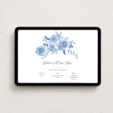 "Loire" - Online Dinner and Cocktail Party Invitations in Royal Blue by Tamara Hilje - Desktop layout