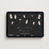 "Celebratory Cocktails" - Online Dinner and Cocktail Party Invitations in Ink by Bethan - Desktop layout