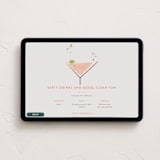"dirty birthday martini" - Online Dinner and Cocktail Party Invitations in Raspberry by Carolyn Nicks - Desktop layout