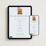 "Grillin' and Chillin'" - Online Dinner and Cocktail Party Invitations in Ketchup by Paper Sun Studio - Mobile + desktop layout