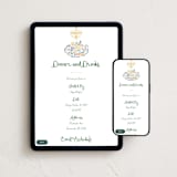 "Dinner Table" - Online Dinner and Cocktail Party Invitations in Lemon by Jenna Holcomb - Mobile + desktop layout