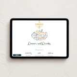 "Dinner Table" - Online Dinner and Cocktail Party Invitations in Lemon by Jenna Holcomb - Desktop layout