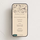 "Breakfast with Coffee" - Online Dinner and Cocktail Party Invitations in Milk Coffee by Catilustre - Mobile layout