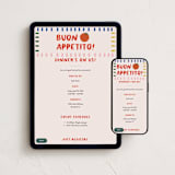 "Buon Appetito!" - Online Dinner and Cocktail Party Invitations in Capri by Julia Starr - Mobile + desktop layout
