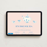 "China Tea Set" - Online Dinner and Cocktail Party Invitations in Blush by Ani Somi - Desktop layout