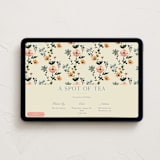"Rustic Floral Print" - Online Dinner and Cocktail Party Invitations in Butter by Becky Nimoy - Desktop layout