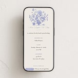 "English Garden" - Online Dinner and Cocktail Party Invitations in Butterfly Pea by Grae - Mobile layout