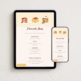 "Pancake Day" - Online Dinner and Cocktail Party Invitations in Winner by Sherley Ferreira - Mobile + desktop layout