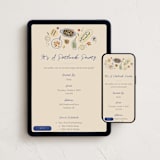 "Potluck Sketch" - Online Dinner and Cocktail Party Invitations in Pudding by Adelyn T. - Mobile + desktop layout