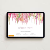 "whimsical garden" - Online Dinner and Cocktail Party Invitations in Peony by Erin Deegan - Desktop layout