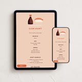 "Sushi" - Online Dinner and Cocktail Party Invitations in Salmon by Gwen Bedat - Mobile + desktop layout