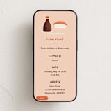"Sushi" - Online Dinner and Cocktail Party Invitations in Salmon by Gwen Bedat - Mobile layout