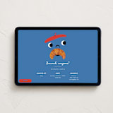 "Brunch Anyone" - Online Dinner and Cocktail Party Invitations in Bleu by mo kelley - Desktop layout