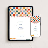 "Checkerboard" - Online Dinner and Cocktail Party Invitations in Beachside by 2birdstone - Mobile + desktop layout