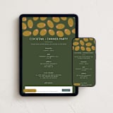 "Olives" - Online Dinner and Cocktail Party Invitations in Olive by Sierra Lee - Mobile + desktop layout